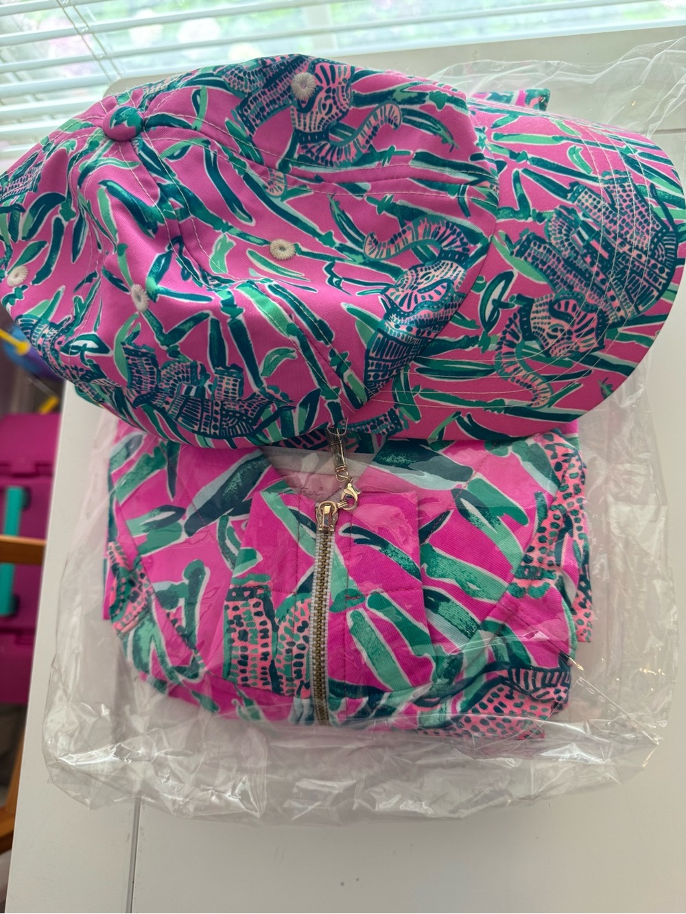 Brand-New LILLY PULITZER SKIPPER POPOVER MANDEVILLA PINK EXTRA LUCKY Sz LARGE - Picture 12 of 12